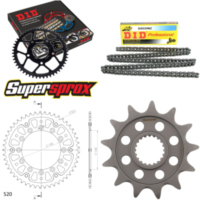 Kettensatz Stealth gold f&uuml;r: YAMAHA YZ250 F 05-09 13-49-114 DID520NZ Clip