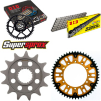 Kettensatz Stealth gold f&uuml;r: YAMAHA WR250 F 05-06 13-52-116 DID520VX3 Clip