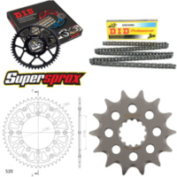 Kettensatz Stealth gold f&uuml;r: YAMAHA YZ450 F 05-05 14-51-114 DID520NZ Clip