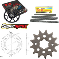 Kettensatz Stealth gold f&uuml;r: YAMAHA YFM350 X Warrior 4 x 13-40-100 DID520NZ Clip