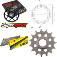 Kettensatz Stealth rot f&uuml;r: YAMAHA TT600 R 93-02/TT600 S 15-44-112 DID520VX3 Endlos