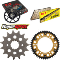 Kettensatz Stealth gold f&uuml;r: YAMAHA FZR600 94-99/YZF600 R 15-47-108 DID530VX3(G&B) Endlos