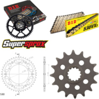 Kettensatz Stealth gold f&uuml;r: YAMAHA FZR1000 Genesis >530< 16-46-110 DID530VX3(G&B) Niet