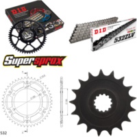 Kettensatz Stealth gold f&uuml;r: YAMAHA FZR1000 Exup 89-95/YZ 17-47-110 DID532ZLV Niet