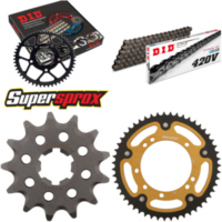 Kettensatz Stealth gold f&uuml;r: KAWASAKI KX85 19``/16`` >4 13-51-130 DID420V Clip