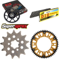 Kettensatz Stealth gold f&uuml;r: KAWASAKI KX125 04-08 13-51-114 DID520 Clip