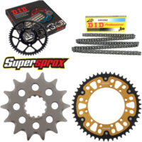 Kettensatz Stealth gold f&uuml;r: KAWASAKI KX250 99-01 14-49-114 DID520NZ Clip