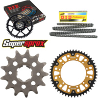 Kettensatz Stealth gold f&uuml;r: KAWASAKI KX250 97-98 13-49-114 DID520NZ Clip