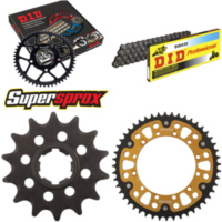 Kettensatz Stealth gold f&uuml;r: KAWASAKI KX500 86-86 14-48-114 DID520 Clip