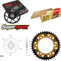 Kettensatz Stealth gold f&uuml;r: KAWASAKI EL252 F Eliminator 14-40-112 DID520ERT2(G&G) Clip