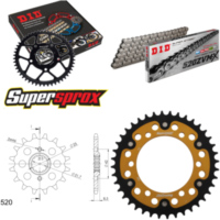 Kettensatz Stealth gold f&uuml;r: KAWASAKI EL252 F Eliminator 14-40-112 DID520ZVM-X Endlos