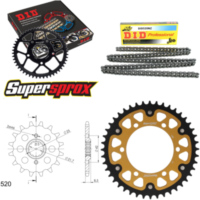 Kettensatz Stealth gold f&uuml;r: KAWASAKI GPX250 R Ninja 88-02 14-44-106 DID520NZ Clip