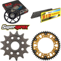 Kettensatz Stealth gold f&uuml;r: KAWASAKI KX250 F 06-10 13-48-112 DID520 Clip