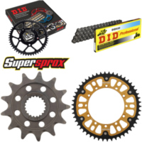 Kettensatz Stealth gold f&uuml;r: KAWASAKI KX250 F 11-15 13-50-114 DID520 Clip