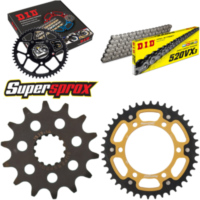 Kettensatz Stealth gold f&uuml;r: KAWASAKI EX300 R Ninja 13-15 14-42-106 DID520VX3 Endlos