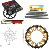 Kettensatz Stealth gold f&uuml;r: KAWASAKI KLX450 R 07-15 13-50-116 DID520NZ Clip