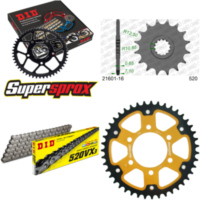 Kettensatz Stealth gold f&uuml;r: KAWASAKI ZX-6R /RR 09-12/ZX- 16-43-112 DID520VX3 Niet