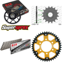 Kettensatz Stealth gold f&uuml;r: KAWASAKI ZX-6R /RR 09-12/ZX- 16-43-112 DID520ZVM-X Niet