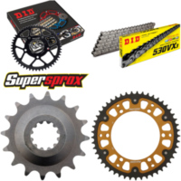 Kettensatz Stealth gold f&uuml;r: KAWASAKI GPZ750R 85-90 16-49-112 DID530VX3 Niet