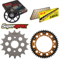 Kettensatz Stealth gold f&uuml;r: KAWASAKI GPX750R 87-90 16-47-110 DID530VX3(G&B) Niet