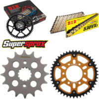 Kettensatz Stealth gold f&uuml;r: KAWASAKI ZXR750 91-92 16-45-110 DID530VX3(G&B) Endlos