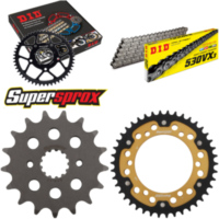 Kettensatz Stealth gold f&uuml;r: KAWASAKI VN800 97-99/VN800 C 17-42-112 DID530VX3 Endlos