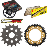 Kettensatz Stealth gold f&uuml;r: KAWASAKI VN800 97-99/VN800 C 17-42-112 DID530VX3(G&B) Endlos