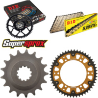 Kettensatz Stealth gold f&uuml;r: KAWASAKI GPZ900 R 84-89 17-49-112 DID530VX3(G&B) Endlos