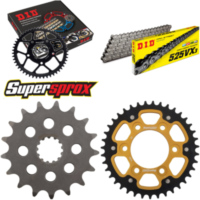 Kettensatz Stealth gold f&uuml;r: KAWASAKI ZX-10R 1000 11-15/Z 17-39-112 DID525VX3 Niet