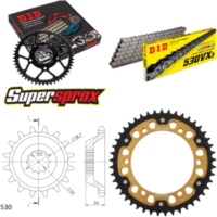 Kettensatz Stealth gold f&uuml;r: KAWASAKI ZZR1100 90-92 17-45-110 DID530VX3 Niet