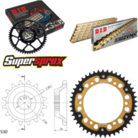 Kettensatz Stealth gold f&uuml;r: KAWASAKI ZZR1100 90-92 17-45-110 DID530ZVM-X(G&G) Endlos