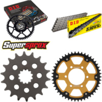 Kettensatz Stealth gold f&uuml;r: KAWASAKI ZX-12R 1200 00-06 18-46-116 DID530VX3 Endlos