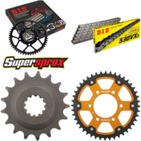 Kettensatz Stealth gold f&uuml;r: KAWASAKI ZZR1200 02-05 17-44-112 DID530VX3 Niet