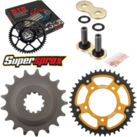 Kettensatz Stealth gold f&uuml;r: KAWASAKI ZZR1400 13-15 17-42-118 DID530ZVM-X(G&G) Niet