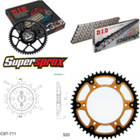 Kettensatz Stealth gold f&uuml;r: HUSQVARNA SM125 S 00-06 14-49-114 DID520ZVM-X Niet