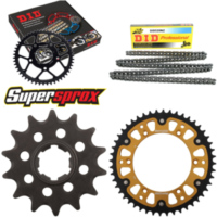 Kettensatz Stealth gold f&uuml;r: HUSQVARNA CR250 92-94/WR250 14-48-114 DID520NZ Clip