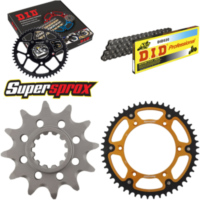 Kettensatz Stealth gold f&uuml;r: HUSQVARNA TC250 06-08 12-50-116 DID520 Clip