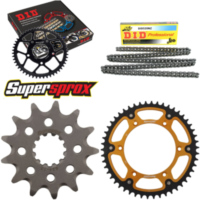 Kettensatz Stealth gold f&uuml;r: HUSQVARNA TE310 09-13/TE450 13-50-114 DID520NZ Clip