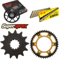 Kettensatz Stealth gold f&uuml;r: HUSABERG FC450 04-06 13-48-116 DID520VX3(G&B) Clip