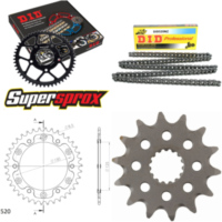 Kettensatz Stealth gold f&uuml;r: HUSABERG FS570 Supermoto 10-11 14-38-110 DID520NZ Clip