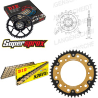 Kettensatz Stealth gold f&uuml;r: HUSABERG FE650 E 03-08 15-45-114 DID520VX3(G&B) Clip