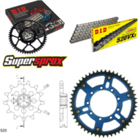 Kettensatz Stealth blau TM Enduro 125 98-00 13-51-114 DID520VX3 Clip