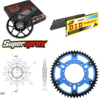 Kettensatz Stealth blau TM Cross 400 02-10/SMF400 F 13-50-116 DID520 Clip