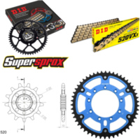 Kettensatz Stealth blau TM Cross 400 02-10/SMF400 F 13-50-116 DID520VX3(G&B) Endlos