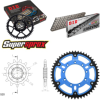 Kettensatz Stealth blau TM Cross 400 02-10/SMF400 F 13-50-116 DID520ZVM-X Endlos