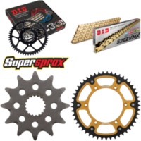 Kettensatz Stealth gold f&uuml;r: SUZUKI RM125 94-96 12-49-112 DID520ZVM-X(G&G) Niet