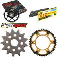 Kettensatz Stealth gold f&uuml;r: SUZUKI RM125 92-93/RM125 00- 13-49-114 DID520 Clip