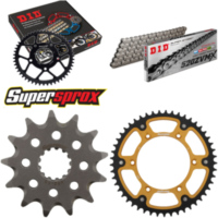 Kettensatz Stealth gold f&uuml;r: SUZUKI DR-Z 250 01-10 13-49-112 DID520ZVM-X Endlos