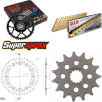 Kettensatz Stealth gold f&uuml;r: SUZUKI DR350 SE 94-95 15-41-110 DID520ZVM-X(G&G) Niet