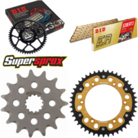 Kettensatz Stealth gold f&uuml;r: SUZUKI DR350 [US] 94-99/DR35 15-44-112 DID520ERT2(G&G) Clip